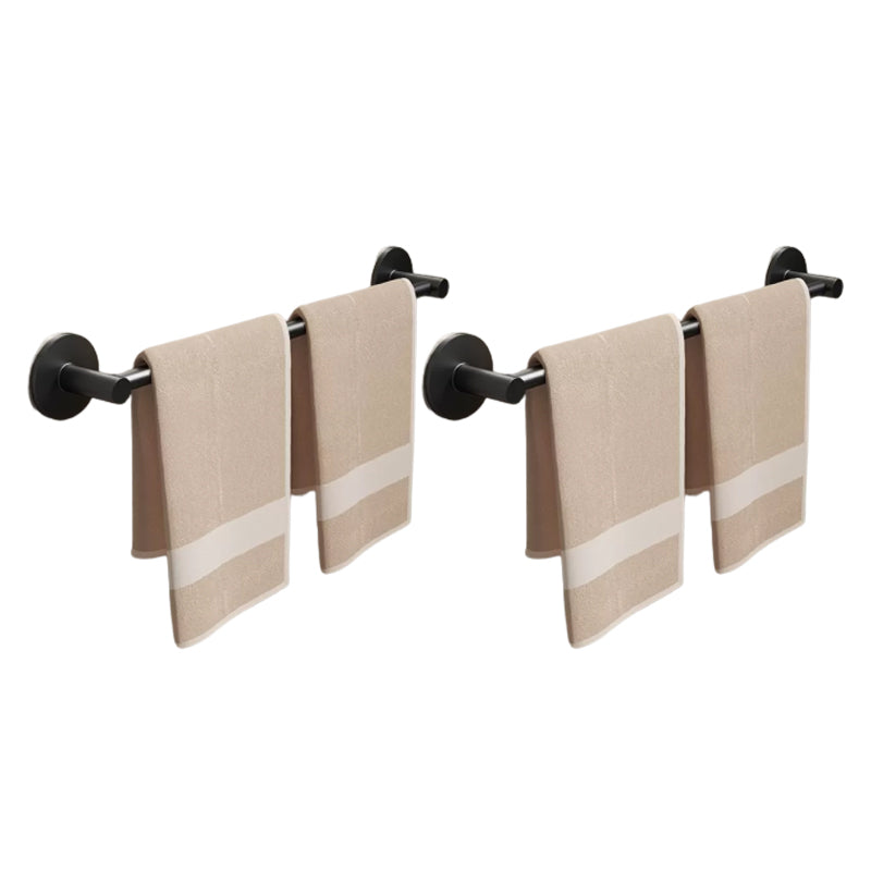 Lisslune | Aluminium Bathroom Hardware Set Black Bathroom Accessories Kit Towel Holder