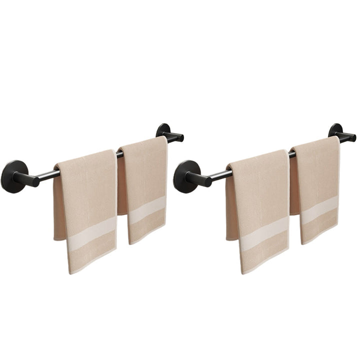 Lisslune | Aluminium Bathroom Hardware Set Black Bathroom Accessories Kit Towel Holder