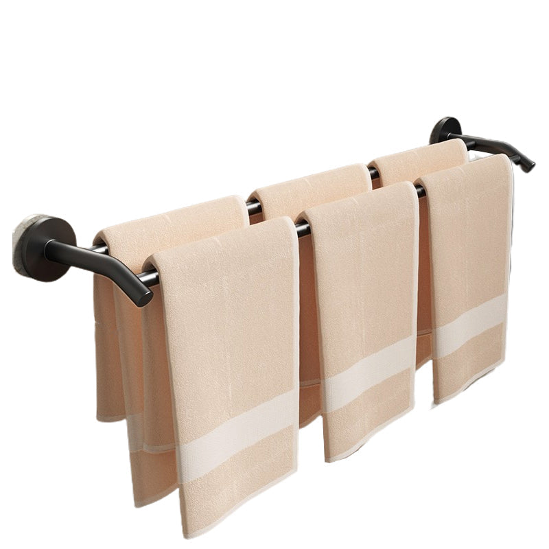 Lisslune | Aluminium Bathroom Hardware Set Black Bathroom Accessories Kit Towel Holder