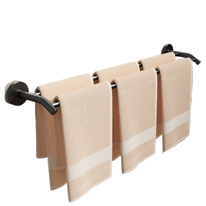 Lisslune | Aluminium Bathroom Hardware Set Black Bathroom Accessories Kit Towel Holder