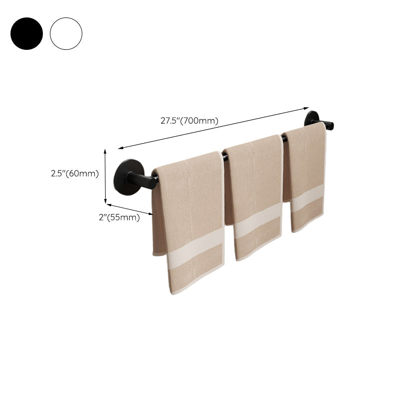 Lisslune | Aluminium Bathroom Hardware Set Black Bathroom Accessories Kit Towel Holder