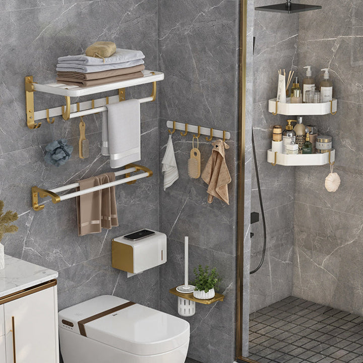 Lisslune | Modern Bathroom Accessories Set Bathroom Shelf Towel Holder Bathroom Accessories Hardware Set