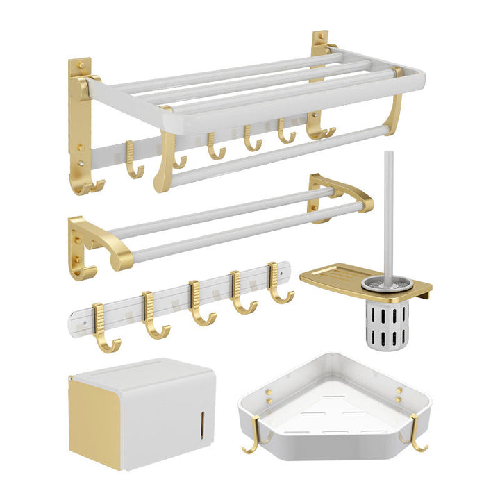 Lisslune | Modern Bathroom Accessories Set Bathroom Shelf Towel Holder Bathroom Accessories Hardware Set