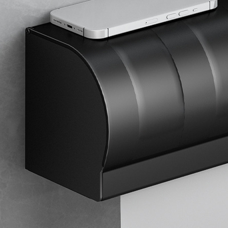 Lisslune | Classic Bathroom Accessories Set in Aluminum Black Finish Bathrobe Hook/ Towel Bar