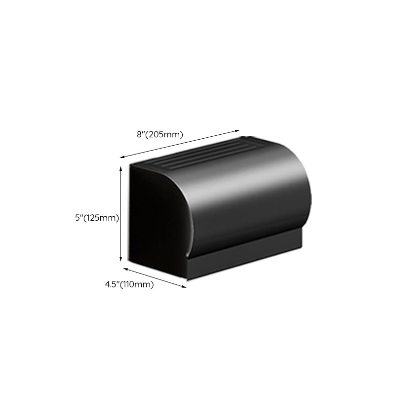 Lisslune | Classic Bathroom Accessories Set in Aluminum Black Finish Bathrobe Hook/ Towel Bar