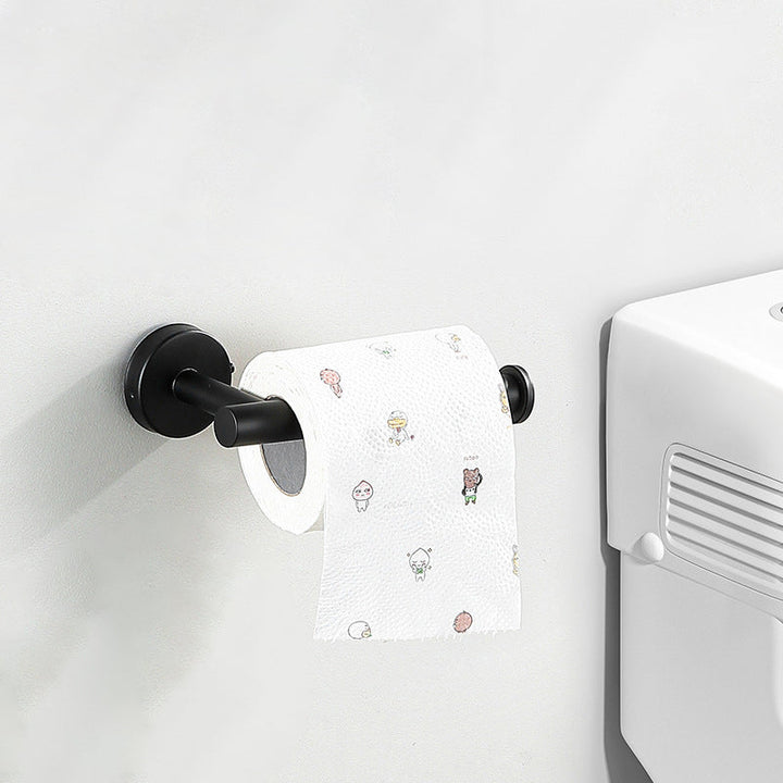 Lisslune | Modern Bathroom Hardware Set made of Stainless Steel Brushed Chrome Towel Bar/Ring & Bathrobe Hook