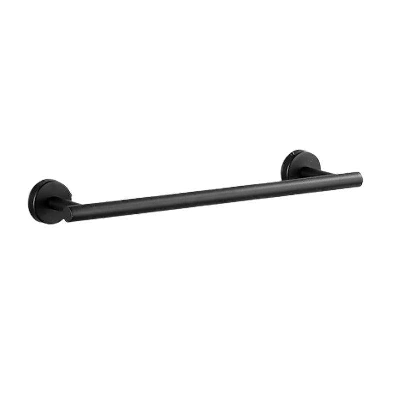 Lisslune | Modern Bathroom Hardware Set made of Stainless Steel Brushed Chrome Towel Bar/Ring & Bathrobe Hook