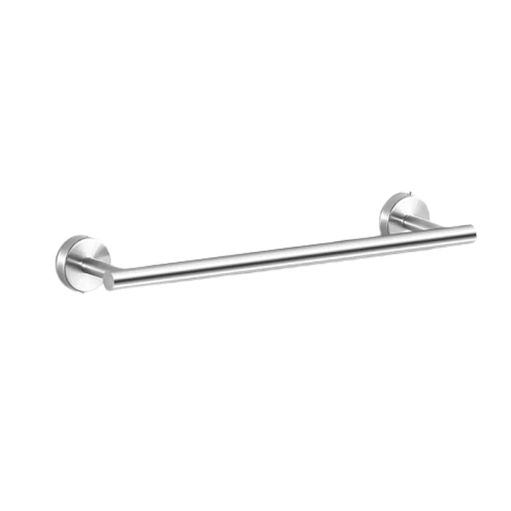 Lisslune | Modern Bathroom Hardware Set made of Stainless Steel Brushed Chrome Towel Bar/Ring & Bathrobe Hook