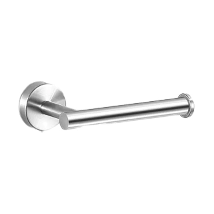 Lisslune | Modern Bathroom Hardware Set made of Stainless Steel Brushed Chrome Towel Bar/Ring & Bathrobe Hook