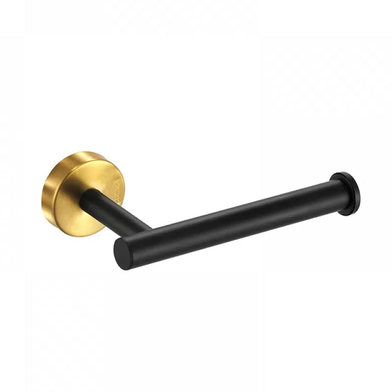 Lisslune | Modern Bathroom Hardware Set made of Stainless Steel Brushed Chrome Towel Bar/Ring & Bathrobe Hook