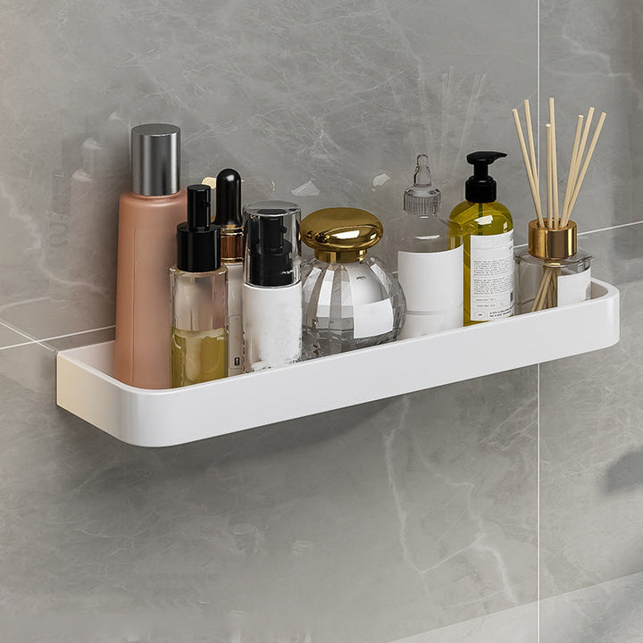 Lisslune | Contemporary Bathroom Accessory Set Metal Bathroom Shelf in White