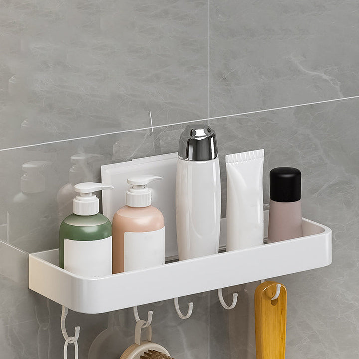 Lisslune | Contemporary Bathroom Accessory Set Metal Bathroom Shelf in White