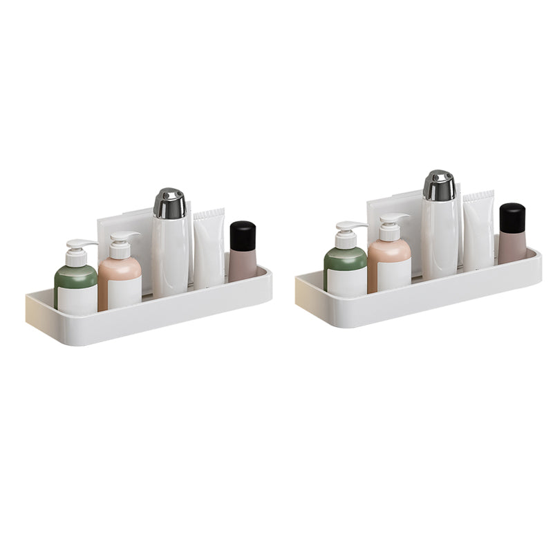 Lisslune | Contemporary Bathroom Accessory Set Metal Bathroom Shelf in White