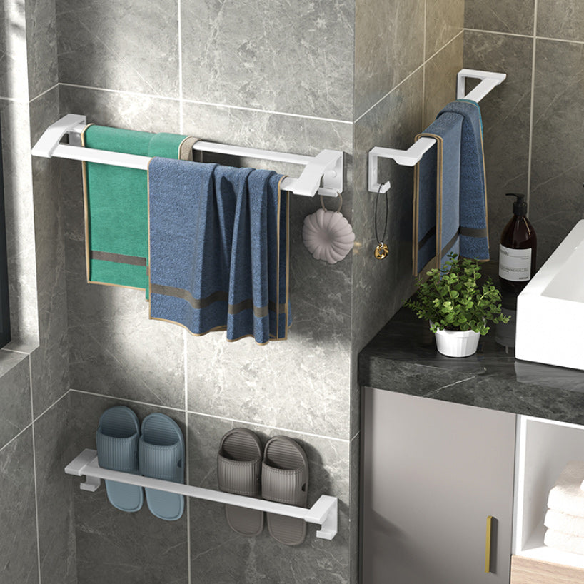 Lisslune | Modern white bathroom hardware set towel holder bath shelf bathroom hardware set