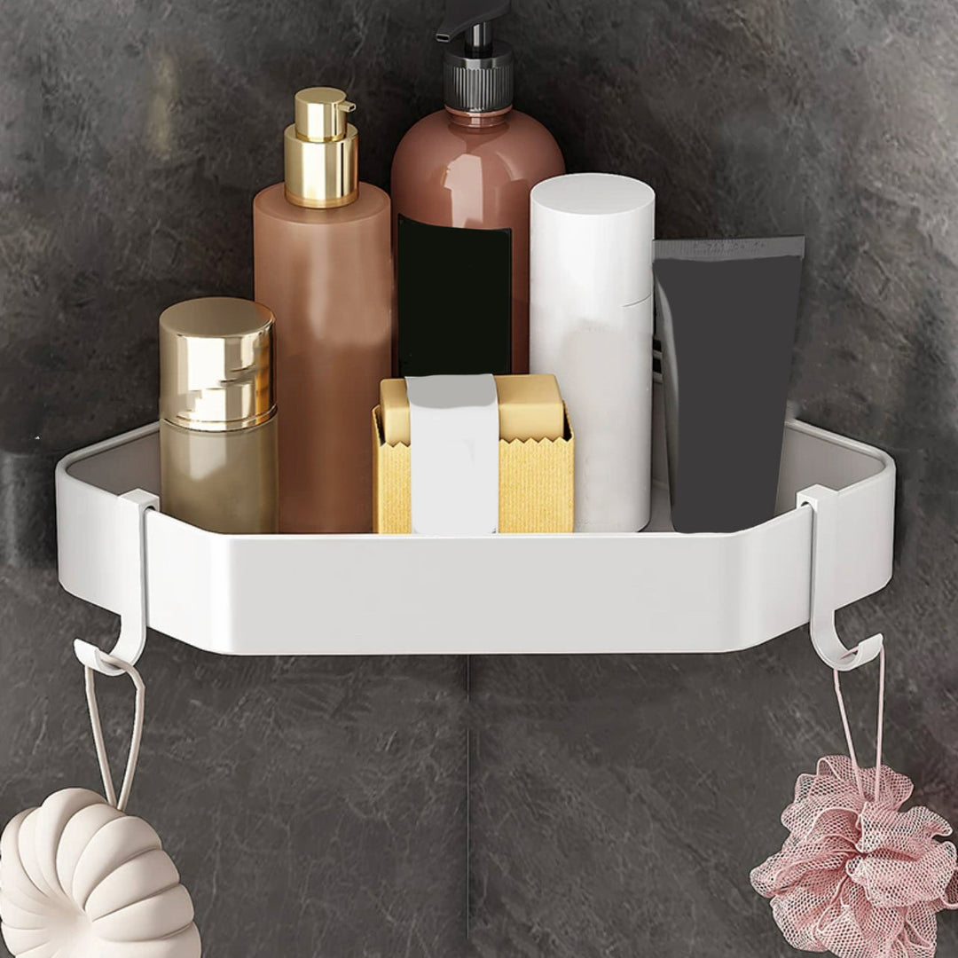 Lisslune | Modern white bathroom hardware set towel holder bath shelf bathroom hardware set