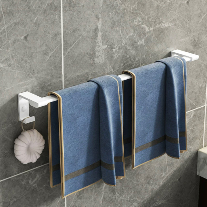 Lisslune | Modern white bathroom hardware set towel holder bath shelf bathroom hardware set