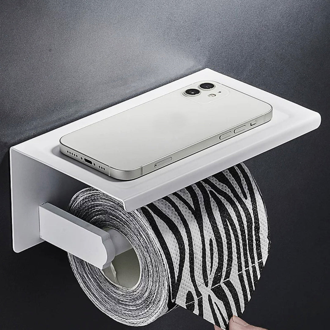 Lisslune | Modern white bathroom hardware set towel holder bath shelf bathroom hardware set