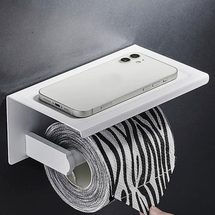 Lisslune | Modern white bathroom hardware set towel holder bath shelf bathroom hardware set