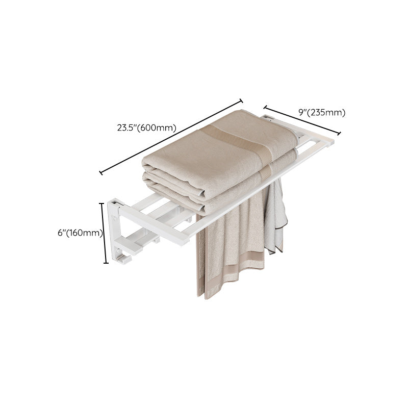Lisslune | Modern white bathroom hardware set towel holder bath shelf bathroom hardware set