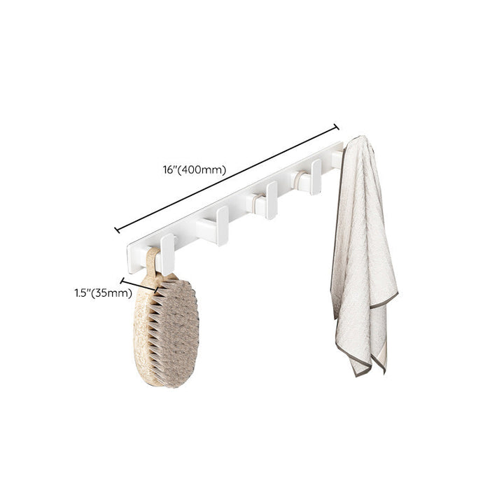 Lisslune | Modern white bathroom hardware set towel holder bath shelf bathroom hardware set