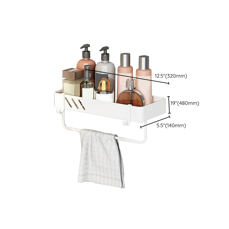 Lisslune | Modern white bathroom hardware set towel holder bath shelf bathroom hardware set
