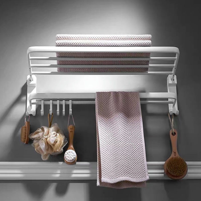Lisslune | Aluminum Bathroom Accessories Set Modern White Bathroom Accessories Set