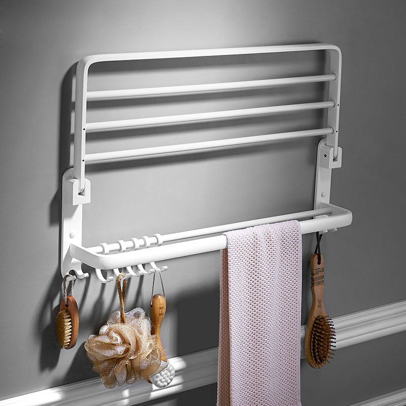 Lisslune | Aluminum Bathroom Accessories Set Modern White Bathroom Accessories Set