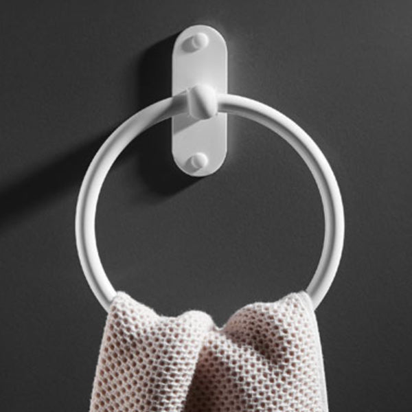 Lisslune | Aluminum Bathroom Accessories Set Modern White Bathroom Accessories Set