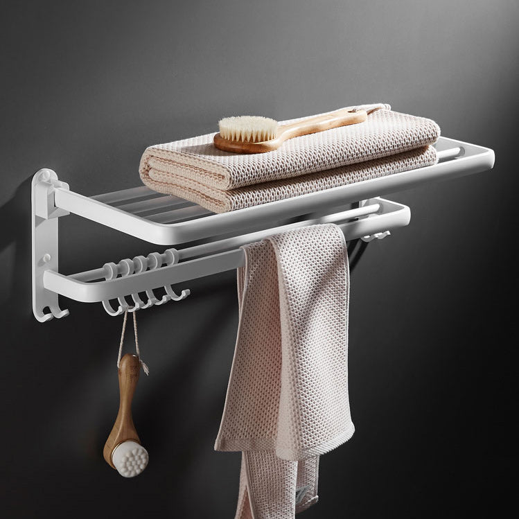 Lisslune | Aluminum Bathroom Accessories Set Modern White Bathroom Accessories Set