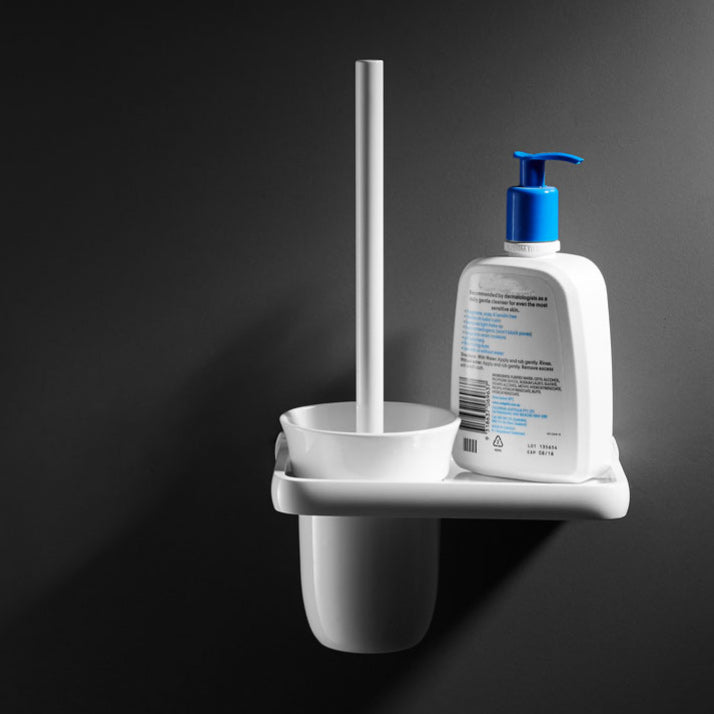 Lisslune | Aluminum Bathroom Accessories Set Modern White Bathroom Accessories Set