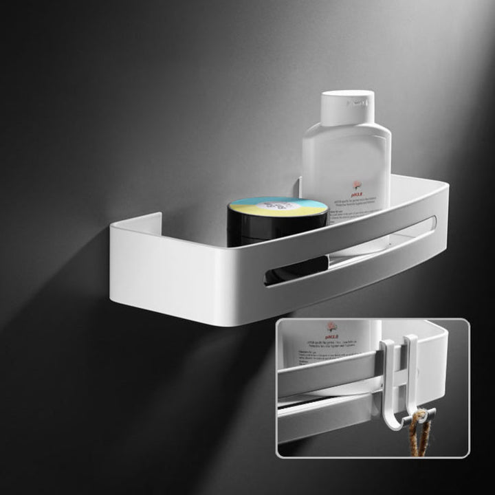 Lisslune | Aluminum Bathroom Accessories Set Modern White Bathroom Accessories Set