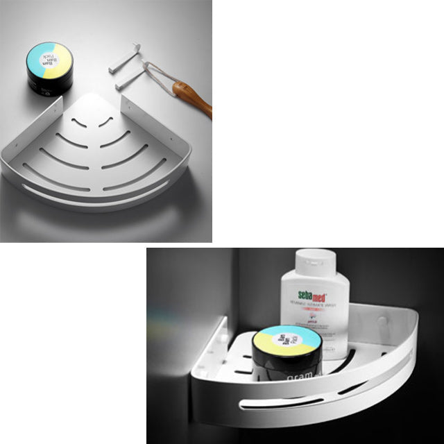 Lisslune | Aluminum Bathroom Accessories Set Modern White Bathroom Accessories Set