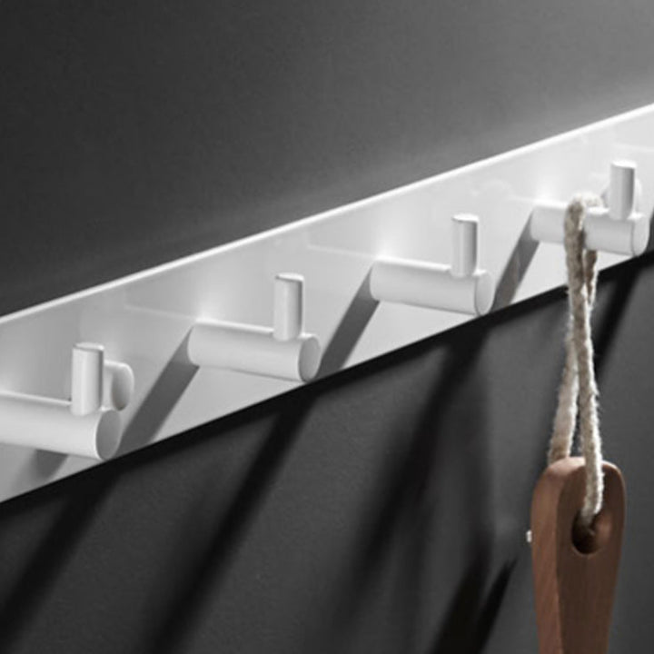 Lisslune | Aluminum Bathroom Accessories Set Modern White Bathroom Accessories Set