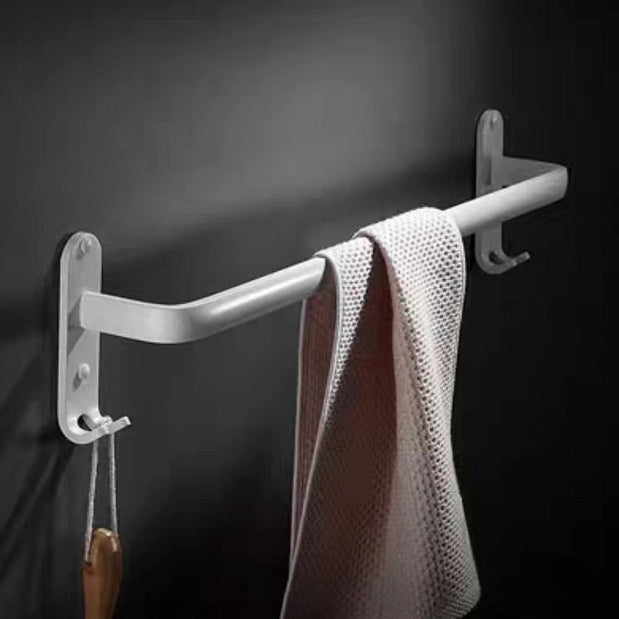 Lisslune | Aluminum Bathroom Accessories Set Modern White Bathroom Accessories Set