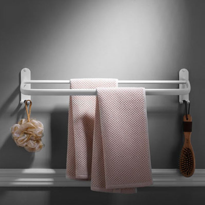 Lisslune | Aluminum Bathroom Accessories Set Modern White Bathroom Accessories Set