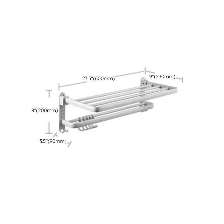 Lisslune | Aluminum Bathroom Accessories Set Modern White Bathroom Accessories Set