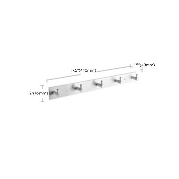 Lisslune | Aluminum Bathroom Accessories Set Modern White Bathroom Accessories Set