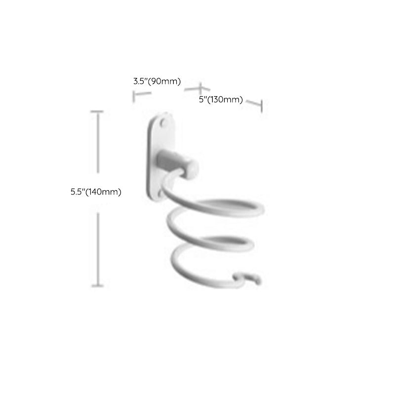 Lisslune | Aluminum Bathroom Accessories Set Modern White Bathroom Accessories Set