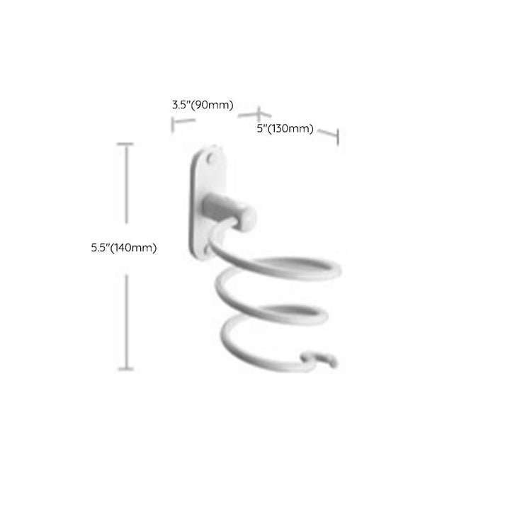 Lisslune | Aluminum Bathroom Accessories Set Modern White Bathroom Accessories Set
