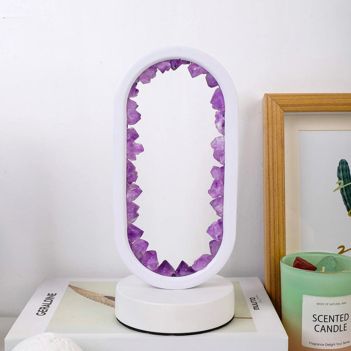 Lisslune | CrystalGlow – Handmade amethyst atmospheric lamp for relaxation and peace