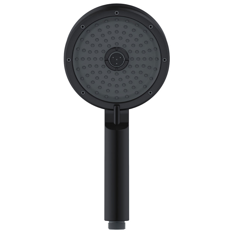 Lisslune | Matt Black Hand Shower Modern 3-Stream Round Wall Mounted Hand Shower