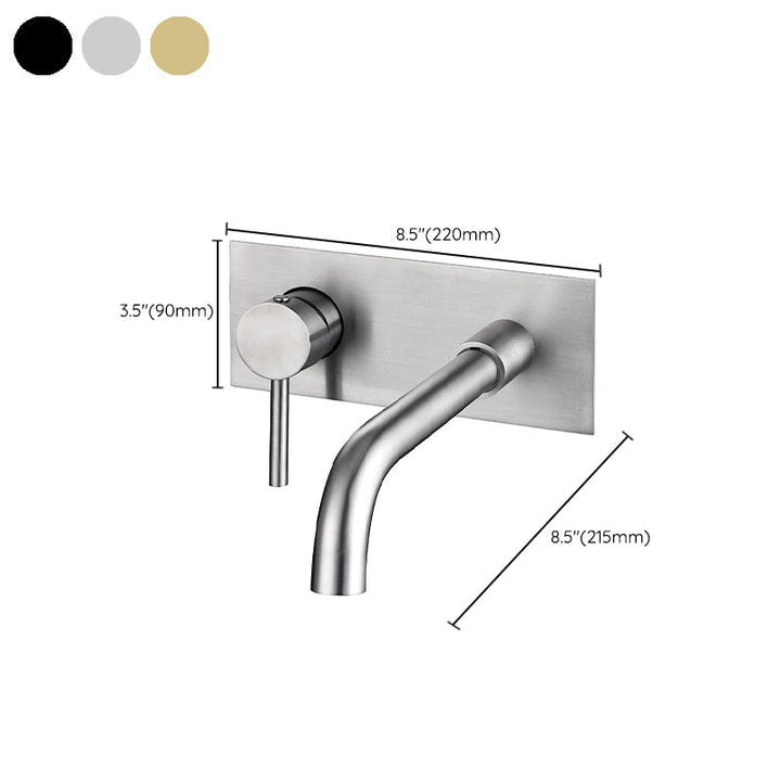 Lisslune | Glam Style Faucet Single Lever Wall Mounted Faucet for Bathroom