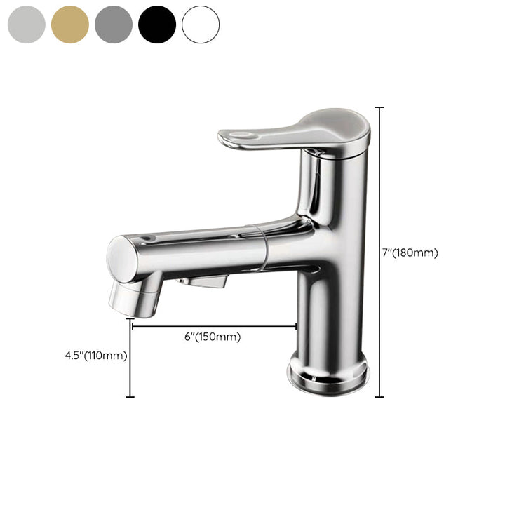 Lisslune | Modern Sink Faucet Solid Copper Sink Faucet for Bathroom