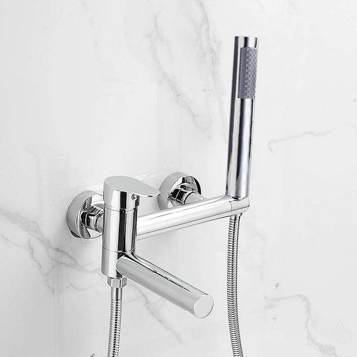 Lisslune | Contemporary Wall Mounted Bathtub Filler Single Handle Metal Faucet