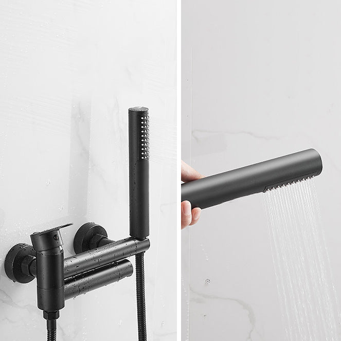 Lisslune | Contemporary Wall Mounted Bathtub Filler Single Handle Metal Faucet