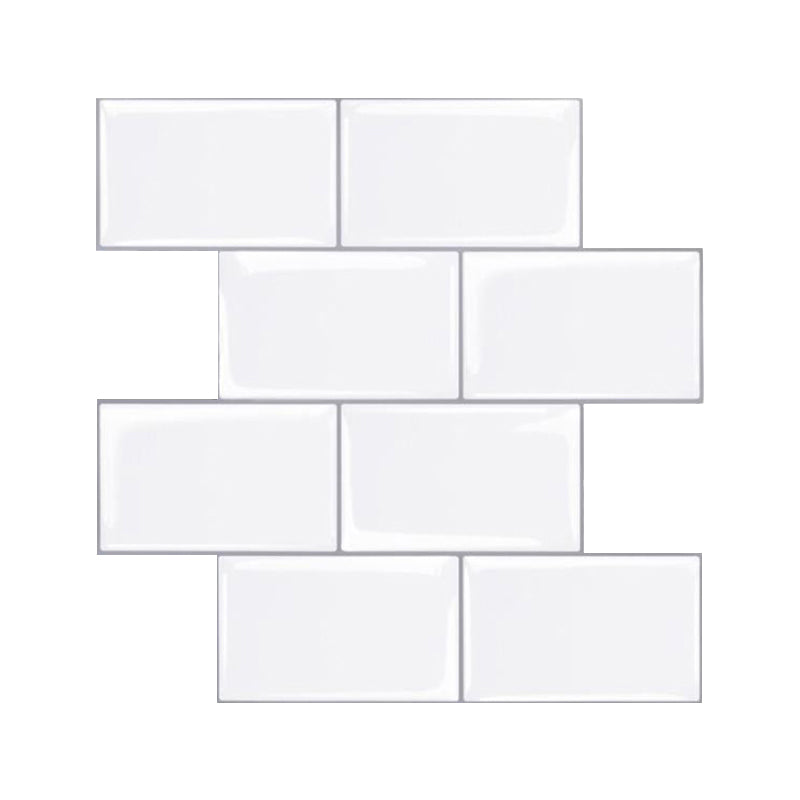 Lisslune | Modern Peel and Stick Wall Tile PVC Peel and Stick Splashback Tile