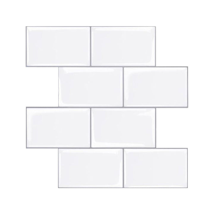 Lisslune | Modern Peel and Stick Wall Tile PVC Peel and Stick Splashback Tile