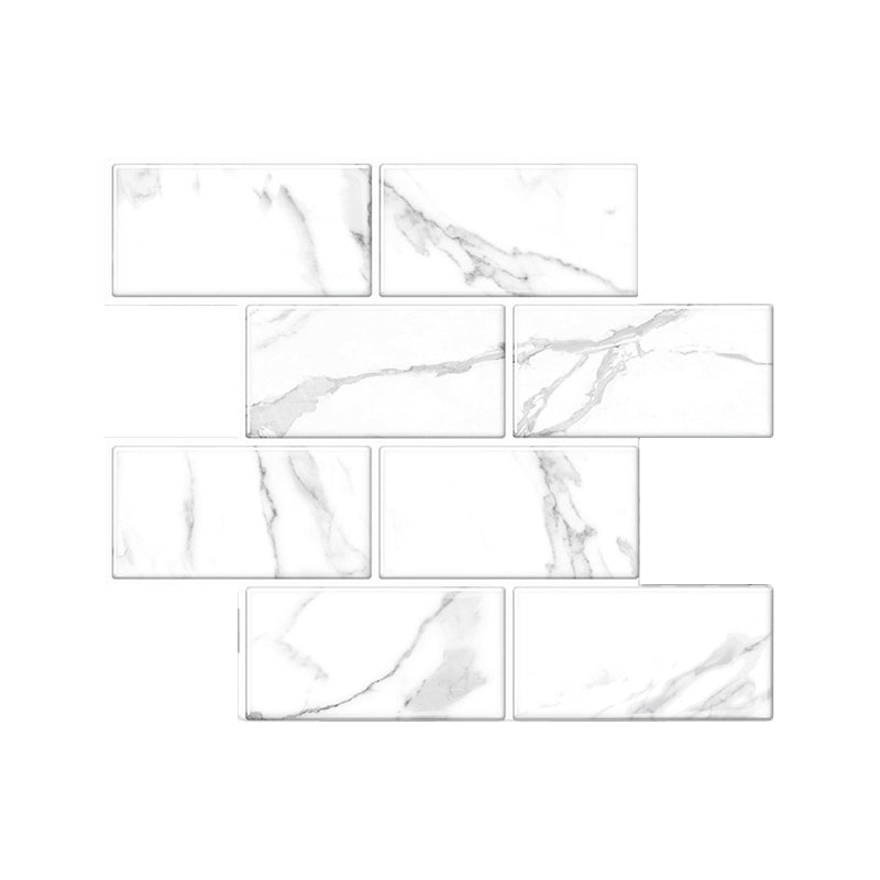 Lisslune | Modern Peel and Stick Wall Tile PVC Peel and Stick Splashback Tile