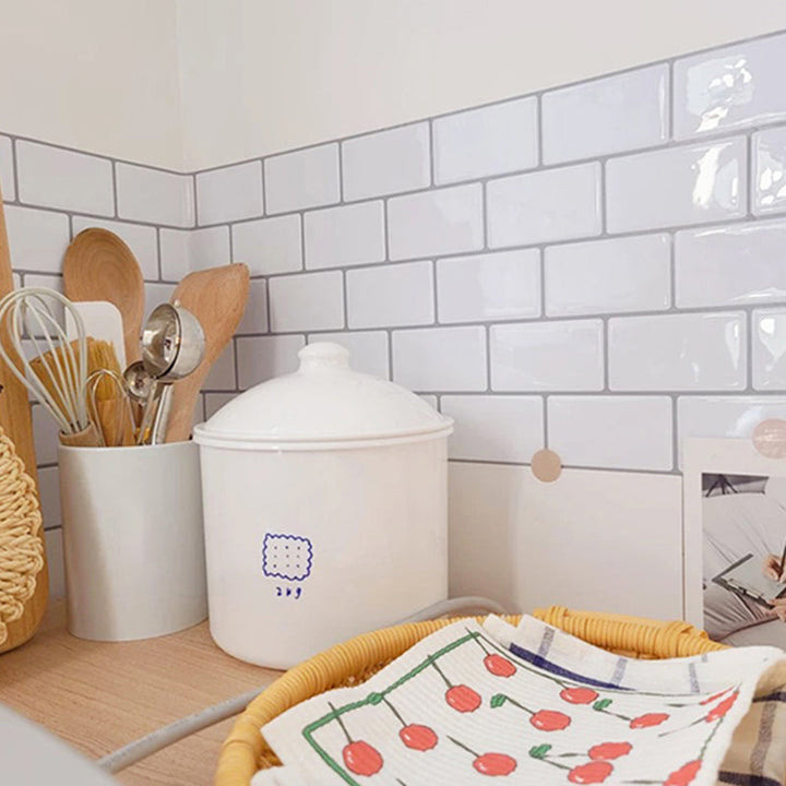 Lisslune | Modern Peel and Stick Wall Tile PVC Peel and Stick Splashback Tile