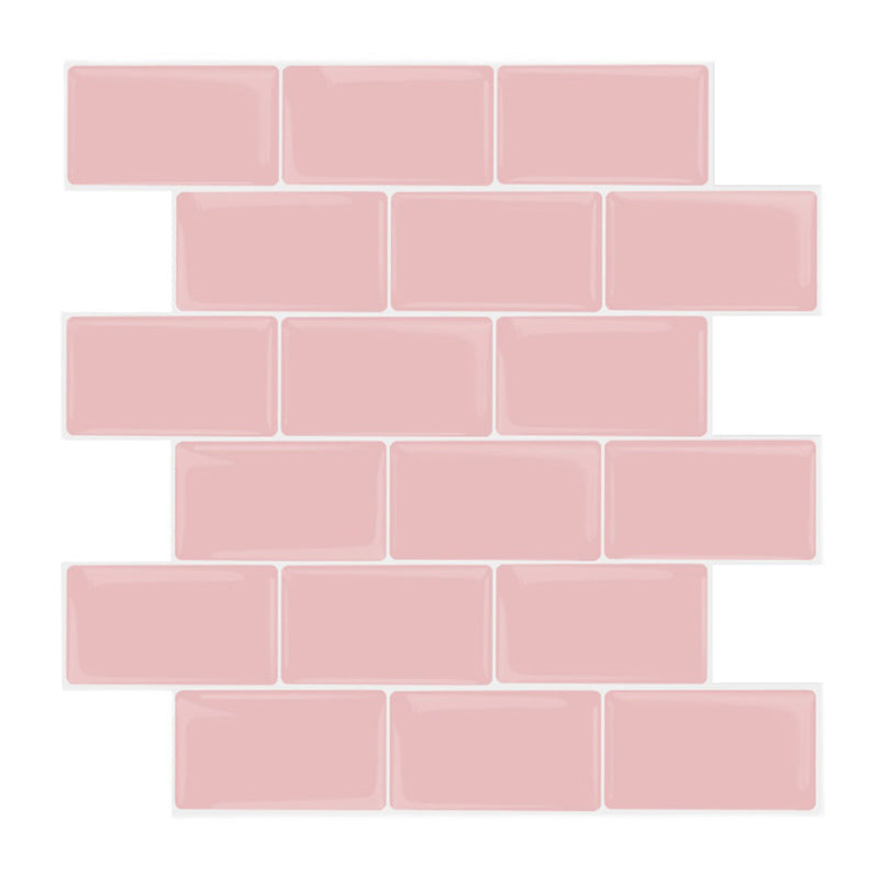 Lisslune | Modern Peel and Stick Wall Tile PVC Peel and Stick Splashback Tile